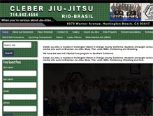 Tablet Screenshot of cleberjiujitsu.com